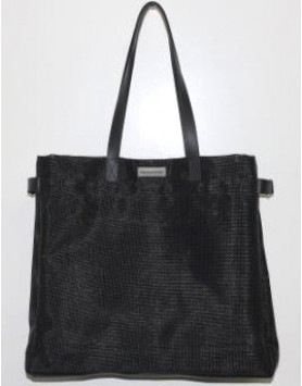 Пляжная сетчатая черная сумка Mariah Parisotto 0628